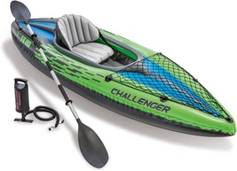 Aluminum Oars And A High Output Air Pump Are Included In The Intex Challenger - £102.21 GBP