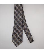 Vintage Michael Kors Tie 100% Silk Necktie Black Brown Gray Argyle Diamo... - $198.86 MXN