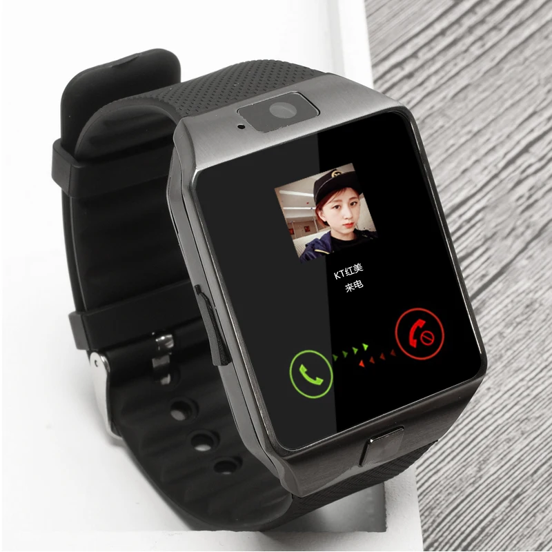 2021 New Digital Touch Screen Smart watch DZ09 With Camera Bluetooth WristWatch  - £127.94 GBP