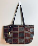 Gianni Segatta Made In Italy Handmade Patchwork Leather Purse Bag Tote G... - $186.12