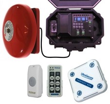 Wireless Commercial Bell - Loud Adjustable Bell &amp; Additional Chime Receiver - £274.01 GBP