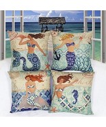 Design: Mermaid And The Treasure - Moods Of A Mermaid Cushion Covers - $53.91 CAD