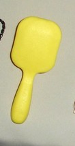 Yellow square head hairbrush Barbie vintage packaging accessory Mattel brush - £5.50 GBP