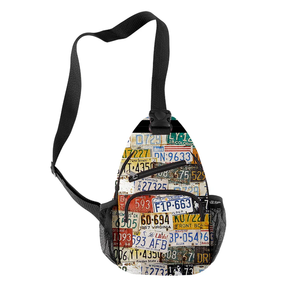 Harajuku Novelty Cool route 66 Boys/Girls 3D Print Chest Bags Oxford Waterproof  - £61.17 GBP