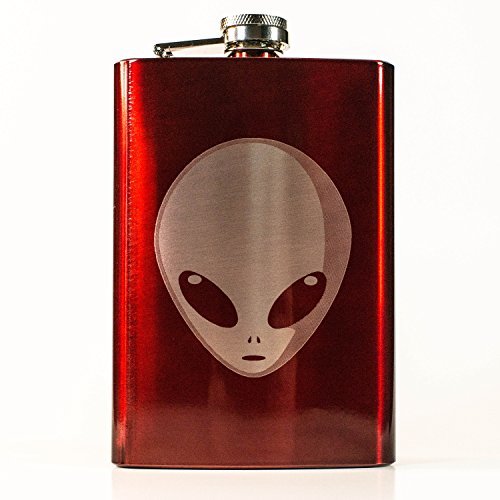 8oz RED Normal People Scare Me Flask 8oz RED Normal People Scare Me Flask