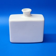 Vintage ROYAL HAEGER Pottery 244-WHITE 5½” Rectangle Bottle Bud Vase - USA - £19.93 GBP
