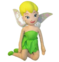 13&quot; Tinkerbell Disney Fairies Pixie Doll Plush Stuff Animal Kneeling Peter Pan - £12.70 GBP