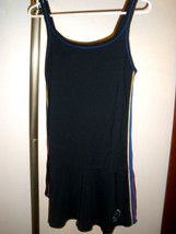 TAIL TECH PERFORMANCE TENNIS DRESS DOUBLE SPAG STRAP SZ SMALL YEL/BLUE/R... - $37.61