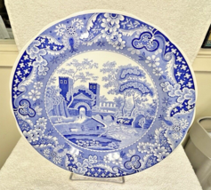 Spode Blue Room Collection Castle Dinner Plate Blue White 10 1/4&quot; - $24.26