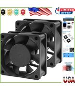 Versatile 60mm 12V DC Cooling Fans - 5600RPM, Low Noise, 2-Pack for Vari... - $455.80 MXN