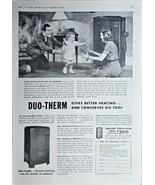 1941 DUO-THERM Oil Heating Appliances Army Navy Air Force Vintage Print ... - $11.92