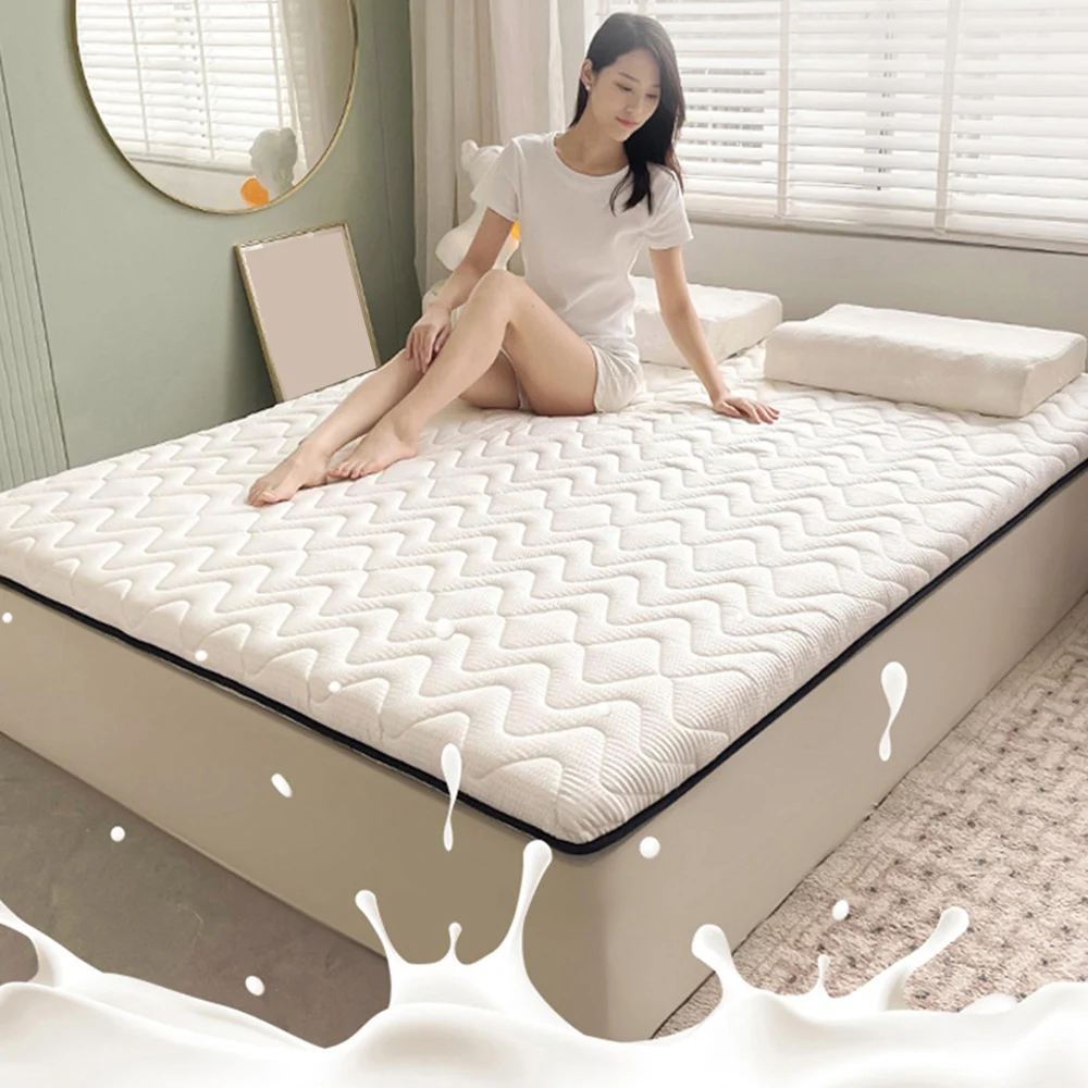 80/90cm Mattress Natural Latex Bed Mat Breathable Durable Thicken Cotton Felt - £71.56 GBP+