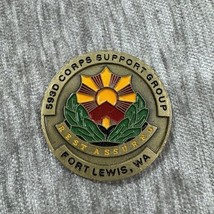 593rd Corps Support Group Fort Lewis WA Challenge Coin US Army Veteran S... - $19.79