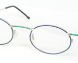 Vintage ADVANTAGE 8028 208 Blau Grün Silber Brille 47-20-140 Notizen - $48.06
