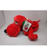 Peppy The Pointsetter Puppy Poinsetter Red Dog Plush Vintage Commonwealt... - $26.02