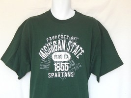 Men&#39;s T-Shirt Michigan State Spartans Size XL Green Vintage Short Sleeve NEW Top - £13.38 GBP