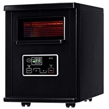 1500 W Electric Portable Remote Infrared Heater - Color: Black - £110.94 GBP