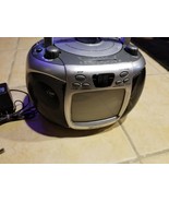 Memorex Black &amp; White 5”TV AM/FM Stereo Radio CD Player Portable Boombox... - $1,378.14 MXN