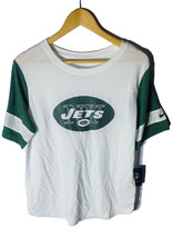 Nike Women&#39;s New York Jets Team Fan Short Sleeve T-Shirt, White/Green, M... - $24.74