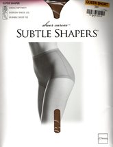 Subtle Shapers Pantyhose Queen Short Little Beige Girdle for Panty Sheer Leg Toe - £9.79 GBP