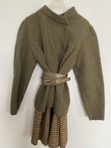 Geiger Austria Soft Boiled Wool 3 Pc Jacket Skirt Belt Suit EU 42 Tyrol - £99.91 GBP