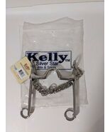 Kelly Stainless Steel Show Bit 5 1/4&quot; Mouth Silver Star Horse Tack 25550... - $561.91 MXN