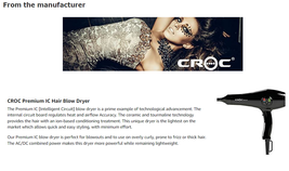 Croc Premium IC Hair Dryer image 4