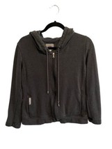 UGG Australia Womens Sweatshirt Gray BENSON Hoodie Soft Fleece Lined Ful... - £18.73 GBP