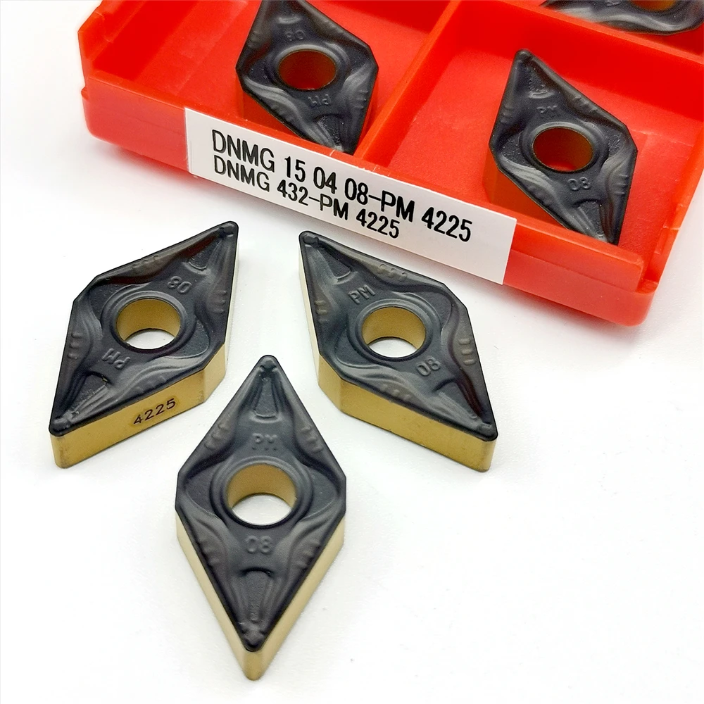 Alloy blade carbide insert dnmg150408 pm 4225 cutting metal milling cutter turning tool thumb200