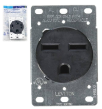 Leviton #R10-05372-S00 30A Flush Mount Black 6-30R Power Outlet - $9.90