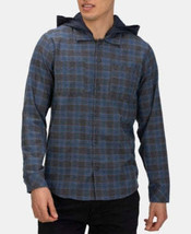 Hurley Mens Crowley Washed Hooded Long Sleeve Shirt, Size Small - $37.62