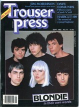 Trouser Press Magazine September 1982- Blondie- Huey Lewis News- Jim Morrison - £37.99 GBP