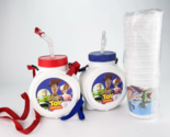 Vintage Toy Story Cups Canteen Water Bottles With Should Strap Lot Disney - $48.33