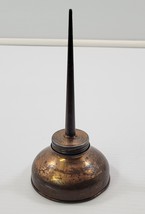 *Y1) Vintage Copper Coated Thumb Oiler Oil Can Garage Shop Tool - $11.87