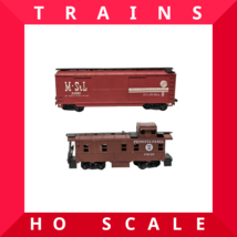 Vintage AHM / Rivarossi HO Train Car Lot of 2 - Box Car &amp; Caboose - Set # 3 - $10.95