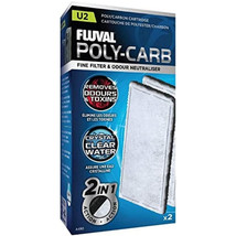 Fluval Underwater Filter Stage 2 Polyester/Carbon Cartridges U2 Filter C... - $34.22