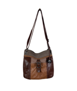 THE SAK Crossbody Bag Brown Leather Suede Adjustable Strap Buckle Pocket... - £23.55 GBP
