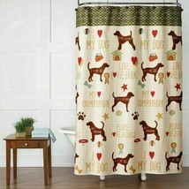 A Dogs Life Fabric Shower Curtain I Love My Dog Pet My Champion Live Love Bark - £30.91 GBP
