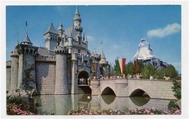 Disneyland Sleeping Beauty Enchanted Castle Postcard D 1 Fantasyland 1961 - £13.98 GBP