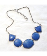 Lucky Brand Silver &amp; Blue Stone Necklace - $24.00
