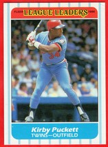 1986 Fleer  #32 of 44 Kirby Puckett HOF baseball card - $0.01