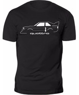 Audi Quattro Silhouette rally group B classic car t-shirt - $16.83+