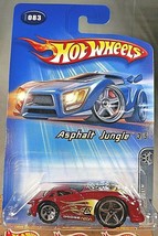 2005 Hot Wheels #83 Asphalt Jungle 3/5 DODGE NEON Red Black Window w/Chrome 5 Sp - £6.01 GBP