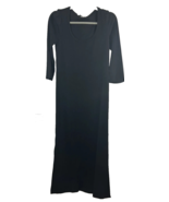 The Nines Women Maternity Dress Midi Pregnancy Bodycon Black Long M Scoo... - $295.82 MXN