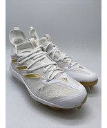Adidas Adizero Afterburner White/Gold Baseball Cleats GZ6513 Men’s Sizes... - £58.83 GBP