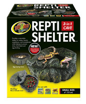 Zoo Med Repti Shelter 3 in 1 Cave for Reptiles Small - 1 count - £30.84 GBP