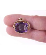 Victorian 14k Gold Hand Carved Amethyst Cameo Watch fob/pendant/oversize... - £704.41 GBP