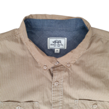 Vintage Ecko Unltd Shirt Mens 2XL Pinstripe Button Down Short Sleeve Col... - $13.61