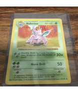 1999 Pokemon Card 1st Edition Shadowless Nidorino 37/102 Base Set - $17.77