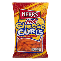 Herr&#39;s Seasoned Hot Cheese Curls, 4-Pack 7.5 oz. Bags - £24.88 GBP